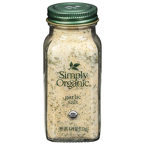 Simply Organic Garlic Salt - 4.7 Oz