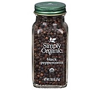 Simply Organic Black Peppercorns - 2.65 Oz