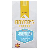 Boyers Coffee Coffee Ground Medium Roast Colombian Decaf - 12 Oz - Image 3