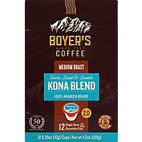 Boyers Coffee Coffee Single Serve Cups Kona Blend - 12 Count - Image 2