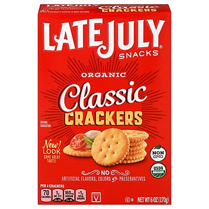 Late July Crackers Organic Classic Rich - 6 Oz - Image 3