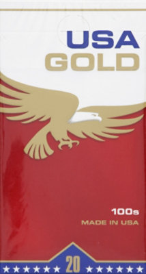 USA Gold Cigarettes Red 100s Box FSC - Pack - Image 2