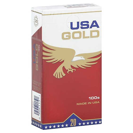 USA Gold Cigarettes Red 100s Box FSC - Pack