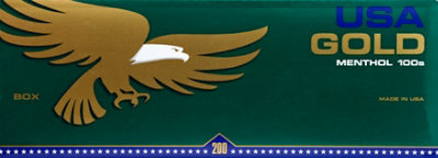 Usa Gold Menthol Dark Green 100s Box Fsc - Carton - Image 2