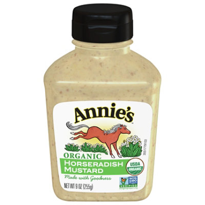 Annies Naturals Horseradish Mustard Organic - 12 Fl. Oz. - Image 1