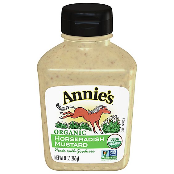 Annies Naturals Horseradish Mustard Organic - 12 Fl. Oz.