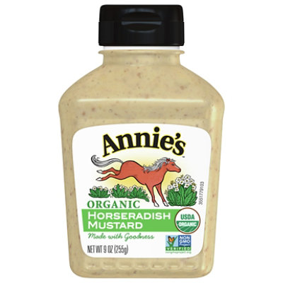 Annies Naturals Horseradish Mustard Organic - 12 Fl. Oz.