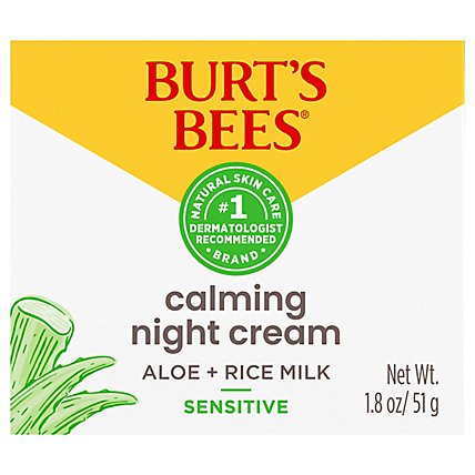 Burts Bees Night Cream Sensitive - 1.8 Oz - Image 2