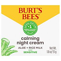 Burts Bees Night Cream Sensitive - 1.8 Oz - Image 1
