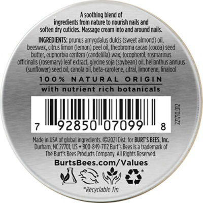 Burts Bees Cuticle Cream Lemon Butter - .6 Oz - Image 5