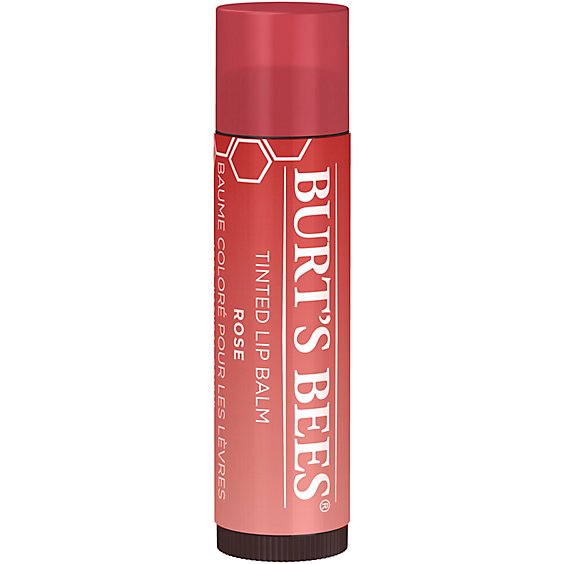 Burts Bees 100% Natural Origin Rose with Shea Butter Tinted Lip Balm Tube - Each