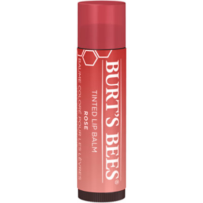 Burts Bees 100% Natural Origin Rose with Shea Butter Tinted Lip Balm Tube - Each