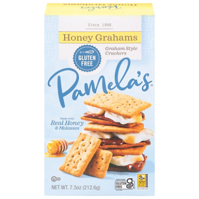 Pamelas Graham Style Crackers Gluten-Free Honey Grahams - 7.5 Oz