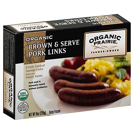 Organic Pr Sausage Pork Link - 8 Oz - Image 1