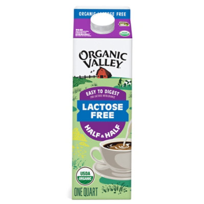 Org Vally Lactose Fr Hlf&Hlf - 32 Fl. Oz.