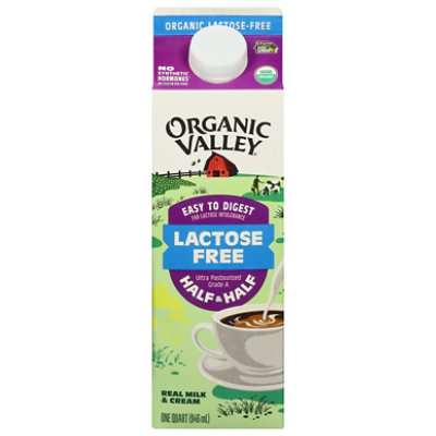 Org Vally Lactose Fr Hlf&Hlf - 32 Fl. Oz. - Image 3