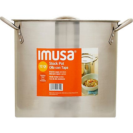 Imusa Stock Pot Ss 12qt - Each - Image 2