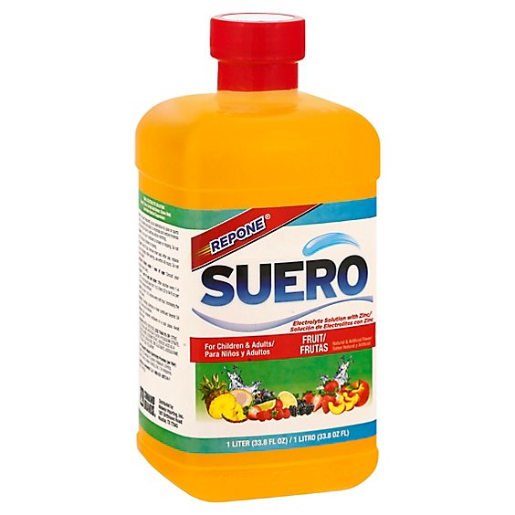 Repone Suero Electrolyte Solution Fruit 1 Liter - 33.8 Fl. Oz.