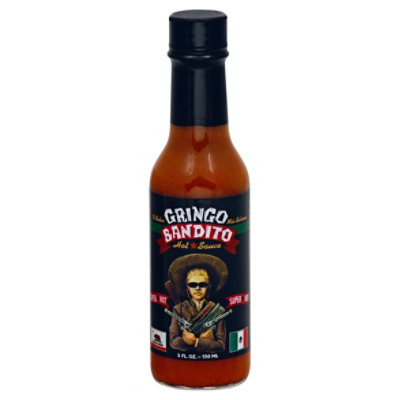 Gringo Bandito Hot Sauce Super Hot Bottle - 5 Oz - Image 1