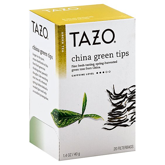 TAZO Tea Bags Green Tea China Green Tips - 20 Count