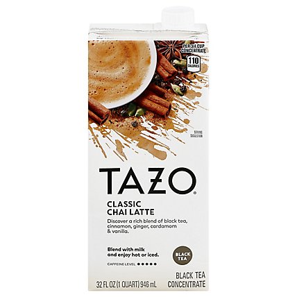 TAZO Tea Concentrate Black Tea Classic Chai Latte - 32 Fl. Oz. - Image 4