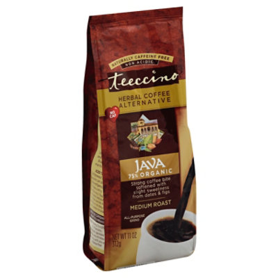 Teeccino Coffee Herbal Alternative Java Medium Roast - 11 Oz - Image 1