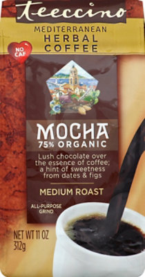 Teeccino Coffee Herbal Organic Mediterranean Mocha - 11 Oz - Image 2