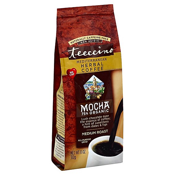 Teeccino Coffee Herbal Organic Mediterranean Mocha - 11 Oz