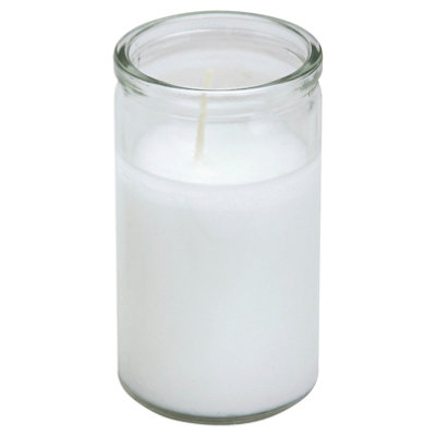 Indio Candle 2 Day Plain White Glass Jar - Each - Randalls