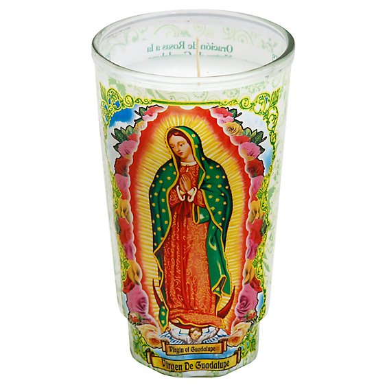Eternalux Candle Scented Virgin of Guadalupe Jar - Each