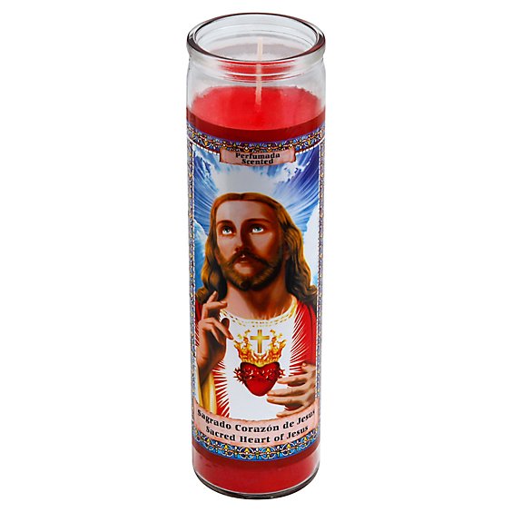 Eternalux Candle Scented Sacred Heart Of Jesus Jar - Each