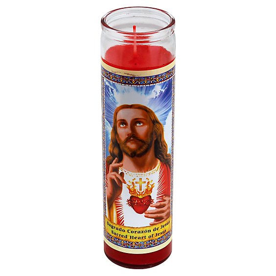 Eternalux Candle Sacred Heart Of Jesus Jar - Each