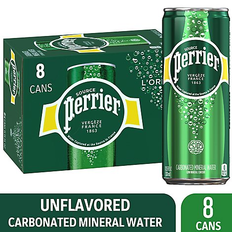 Perrier Original Sparkling Water In Cans - 8-11.15 Fl. Oz.