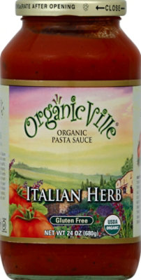 Organic Ville Pasta Sauce Organic Italian Herb - 24 Oz - Image 2