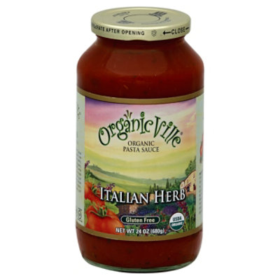 Organic Ville Pasta Sauce Organic Italian Herb - 24 Oz - Image 1