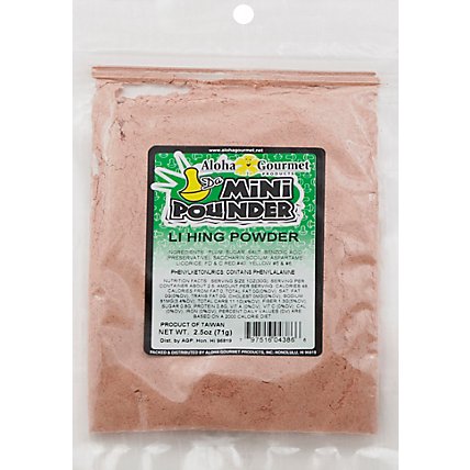 Aloha Gourmet Da Mini Pounder Li Hing Powder - 2.5 Oz - Image 2