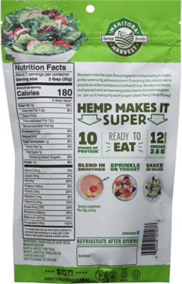Manitoba Harvest Hemp Hearts Organic - 7 Oz - Image 6