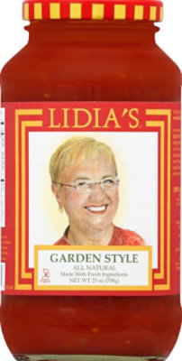 Lidias Pasta Sauce Garden Style Jar - 25 Oz - Image 2