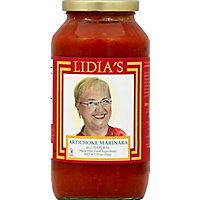 Lidias Pasta Sauce Marinara Artichoke Jar - 25 Oz - Image 2