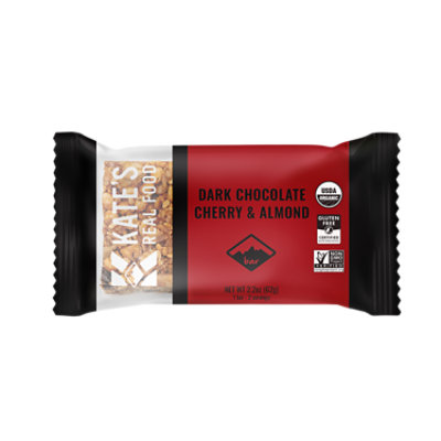 Kate's Real Food Dark Chocolate Cherry & Almond Bar - 2.2 Oz - Image 1