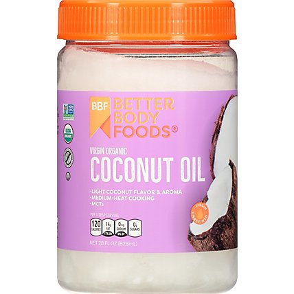 BetterBody Foods Coconut Oil Organic Virgin - 28 Fl. Oz. - Image 2