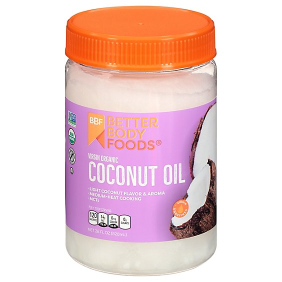 BetterBody Foods Coconut Oil Organic Virgin - 28 Fl. Oz.