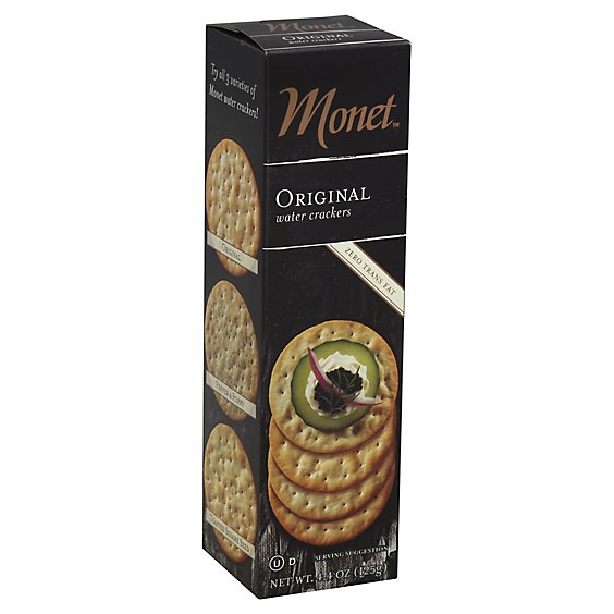 Monet Water Crackers - 4.4 Oz