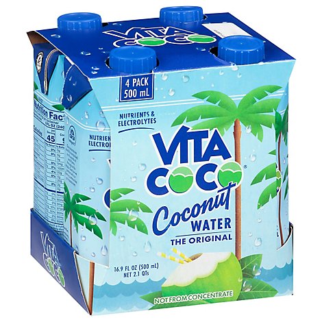 Vita Coco Coconut Water Pure Pack - 4-16.9 Fl. Oz.