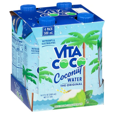 Vita Coco Coconut Water Pure Pack - 4-16.9 Fl. Oz.
