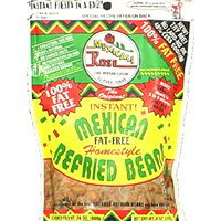 Mexicali Rose Beans Refried Instant Homestyle Fat Free Bag - 6 Oz
