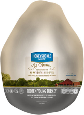 Honeysuckle White Whole Turkey All Natural Frozen - Weight Between 16-20 Lb
