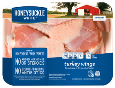 Honeysuckle White Turkey Wings Store Cut Previously Frozen - 2.50 LB - Image 1