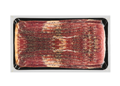 Meat Counter Bacon Smoked Sliced Peppered - 1 LB - Image 1