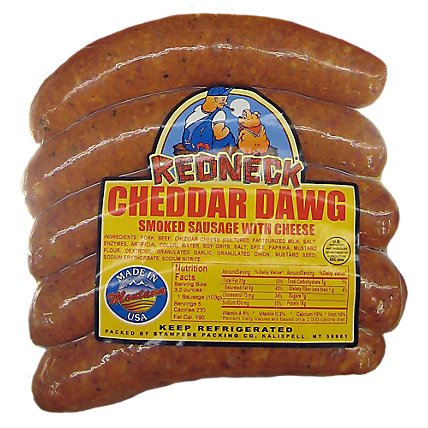 Redneck Sausage Cheddar Dawg Fr - 1 LB - Image 1
